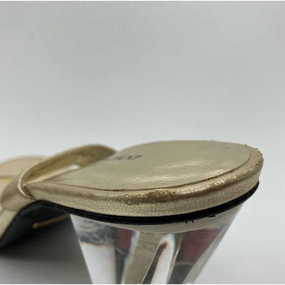 Dolce & Gabbana Gold Heels Women Size 37 1/2 US ( 6.5 -7 ) - Picture 9 of 13